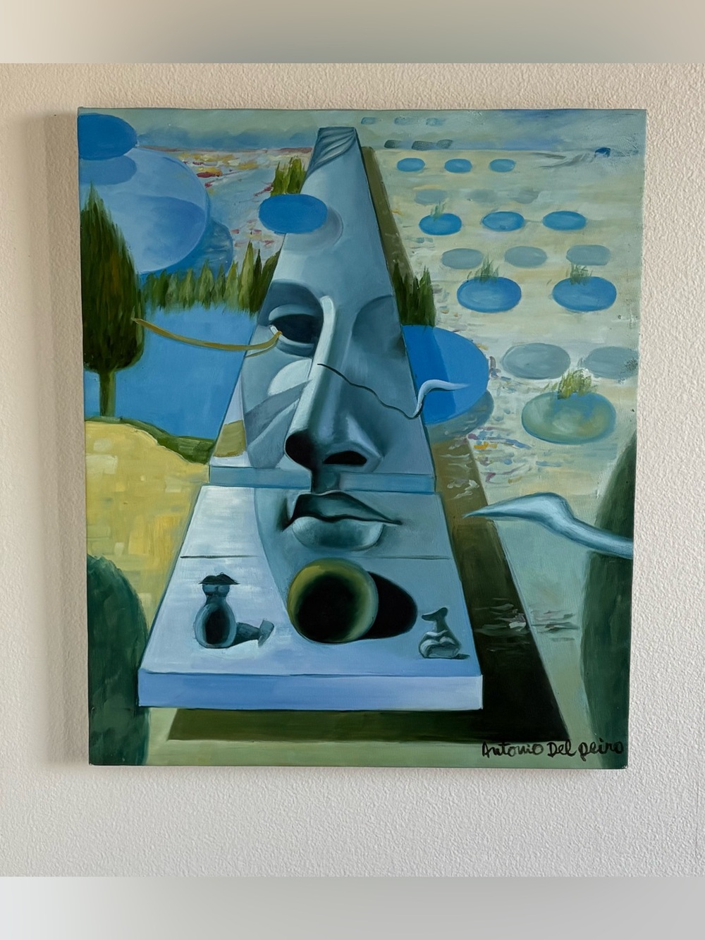 Salvador Dali Aphrodite Surrealism Hand Painted Canvas Wall Art Painting 20”x24”